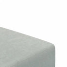 Lichtgrijs materiaal slaapbank met voetenbank en duurzame vulling - Banken