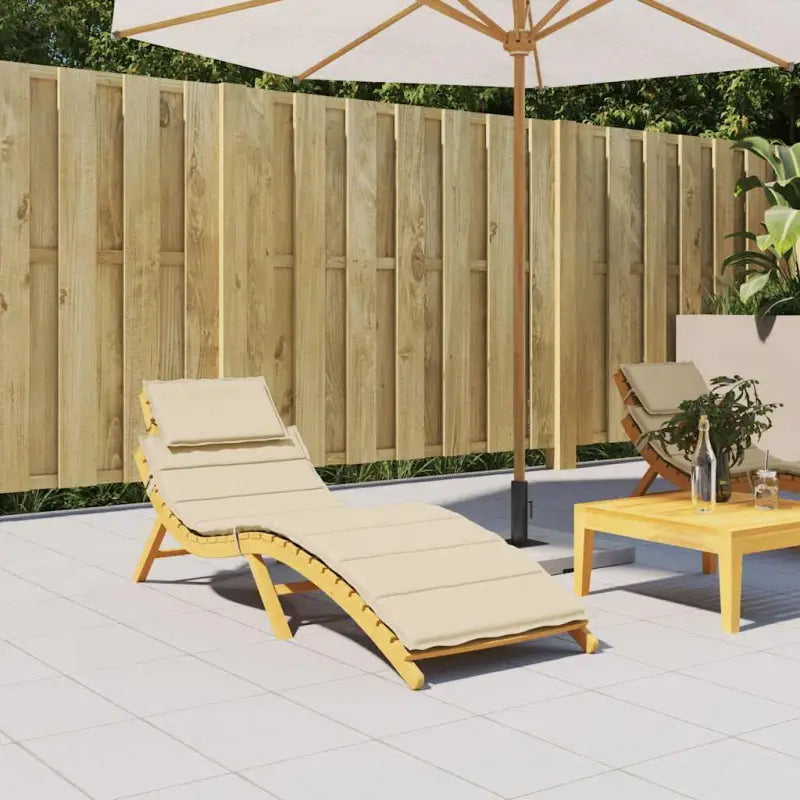 Ligbedkussen van oxford stof voor frisse uitstraling 186x58x4 - Stoelkussens