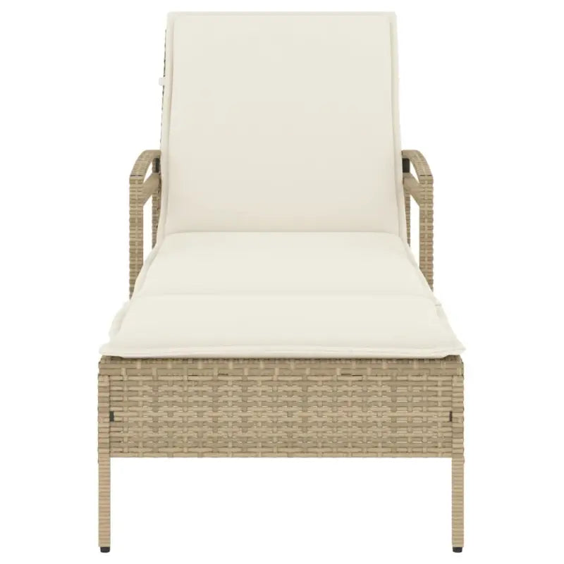 Ligstoel met poly rattan voor een comfortabele zitervaring en wasbare hoes - Ligstoelen