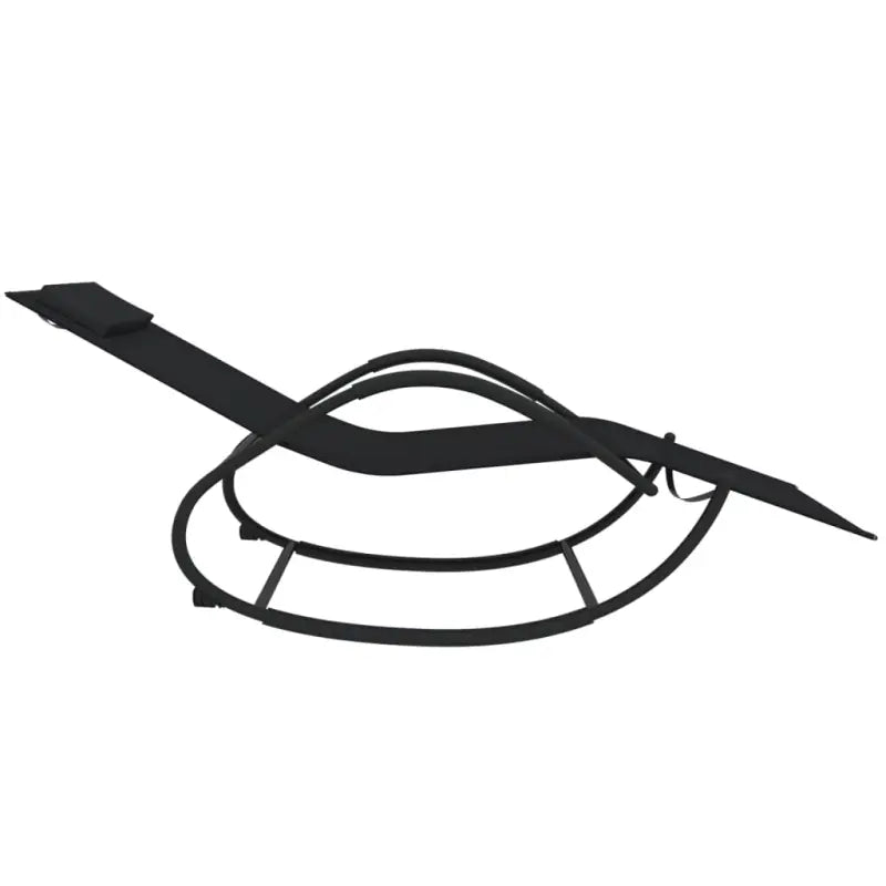 Ligstoel met schommelfunctie en gepoedercoat staal voor ultiem ontspanning - Ligstoelen