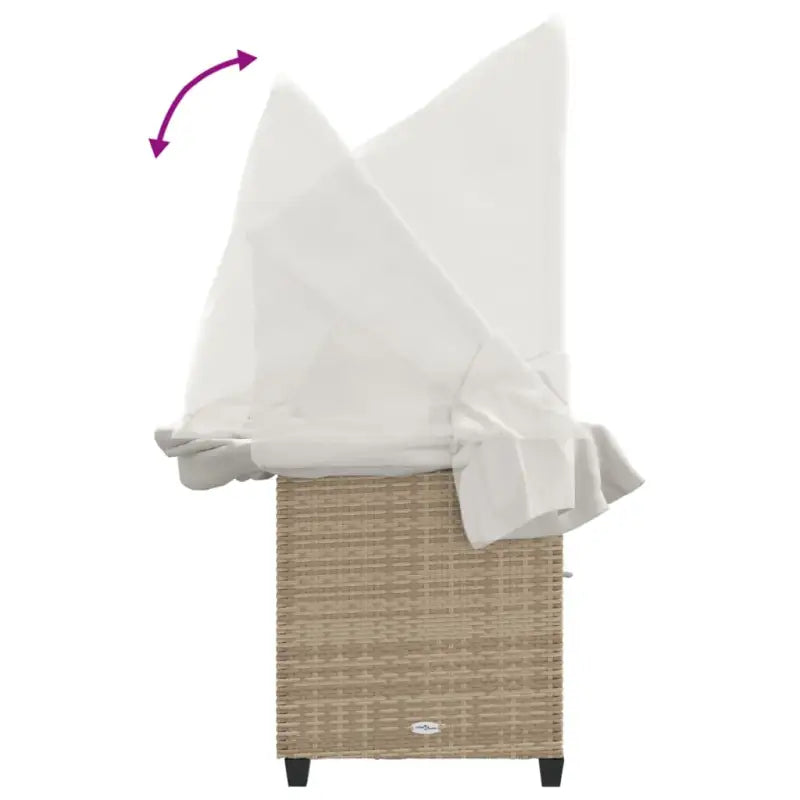 Ligstoel met verstelbare posities en uitschuifbare luifel voor comfort - Ligstoelen