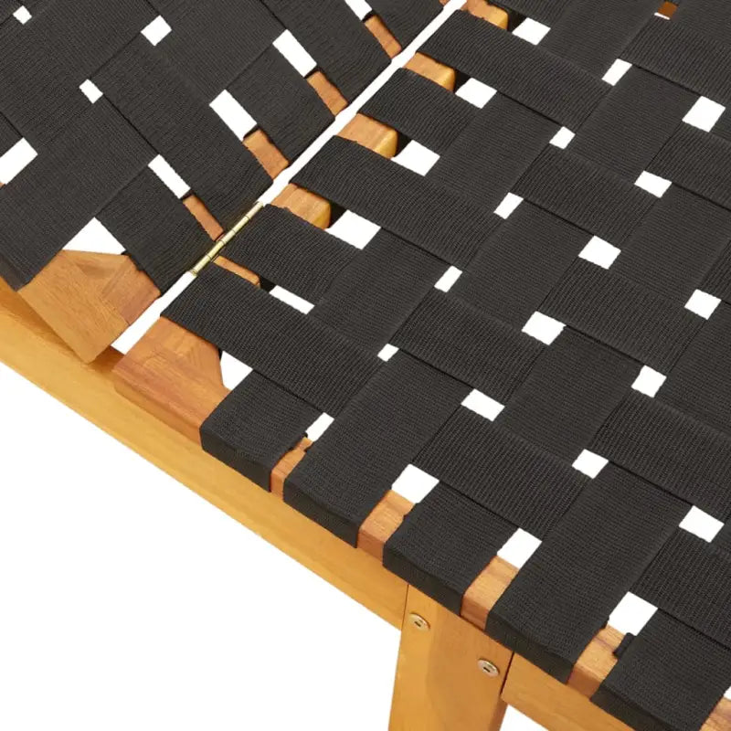 Ligstoel met verstelbare rugleuning van massief acaciahout voor ontspannen zonnen - Ligstoelen