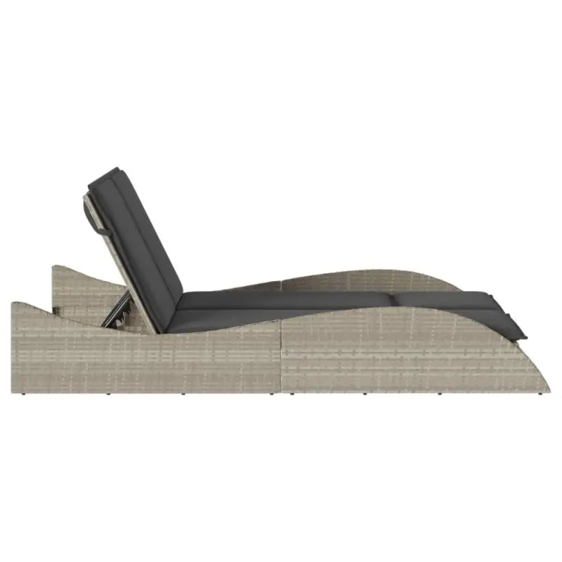 Ligstoel van poly rattan voor een comfortabele zitervaring met wasbare hoes - Ligstoelen