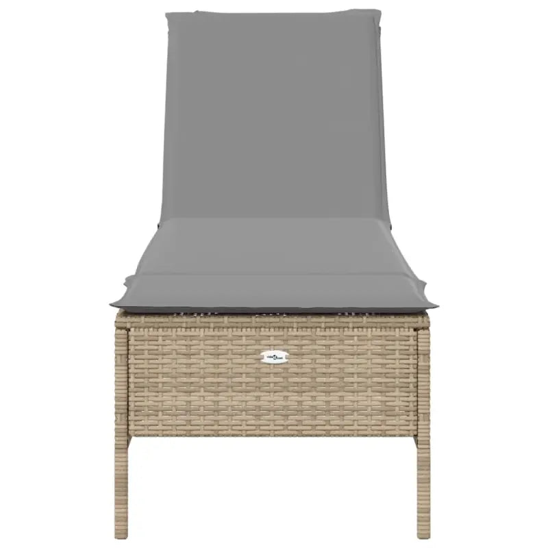 Ligstoelen set met poly rattan en comfortabele zitervaring - Ligstoelen