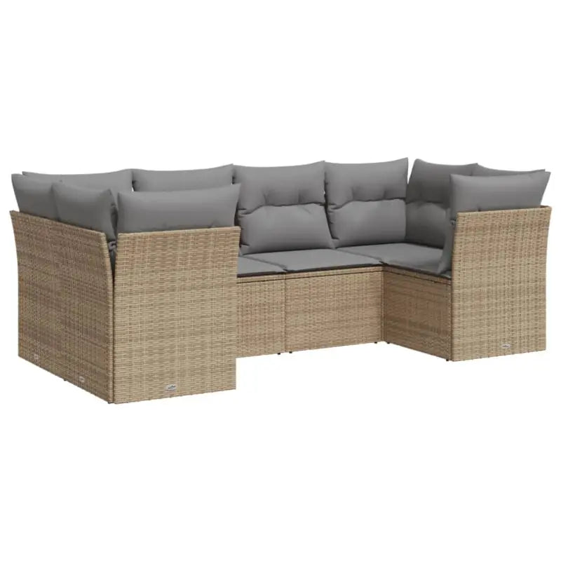 Lounge set met waterdichte tas en poly rattan voor tuin of terras - Tuinsets