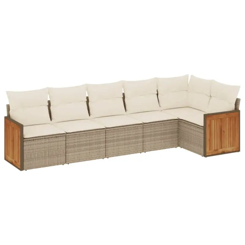 Lounge Tuinset in Beige Materiaal met Waterdichte Tas en Gepoedercoat Staal - Tuinsets