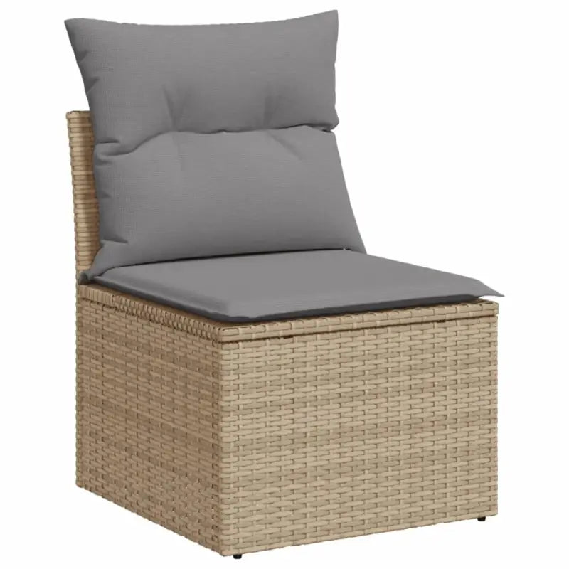 Lounge tuinset met beige materiaal en gepoedercoat staal afmetingen - Tuinsets