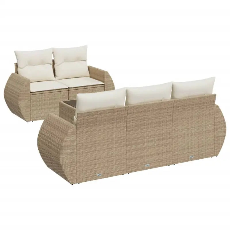 Lounge Tuinset met beige materiaal en gepoedercoat staal afmetingen - Tuinsets
