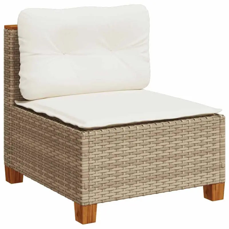 Lounge tuinset met natuurlijke olieafwerking en beige materiaal - Tuinsets