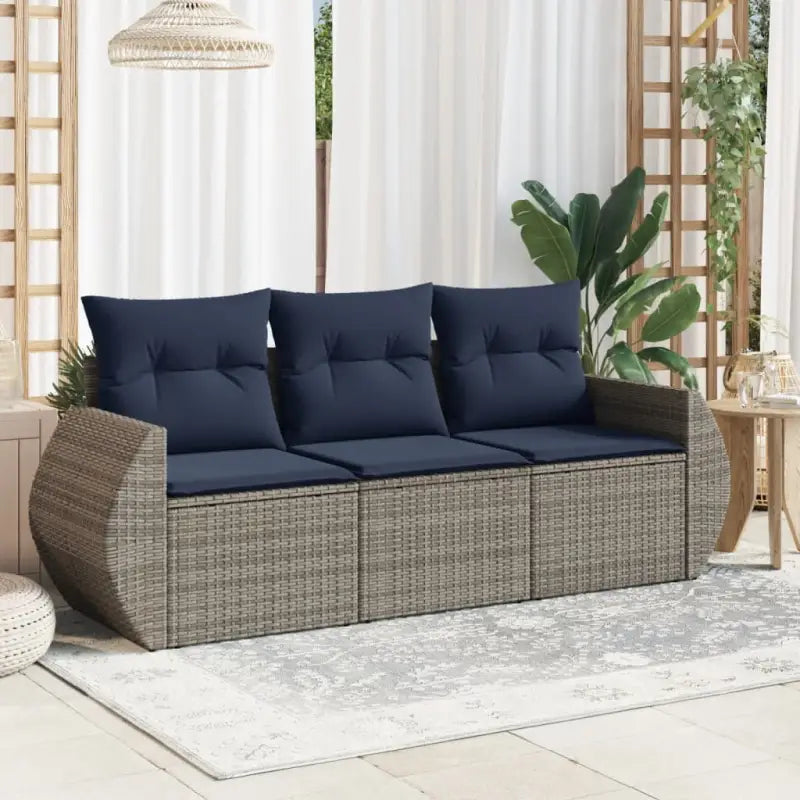 Lounge Tuinset met Poly Rattan en Comfortable Zitervaring - Tuinsets