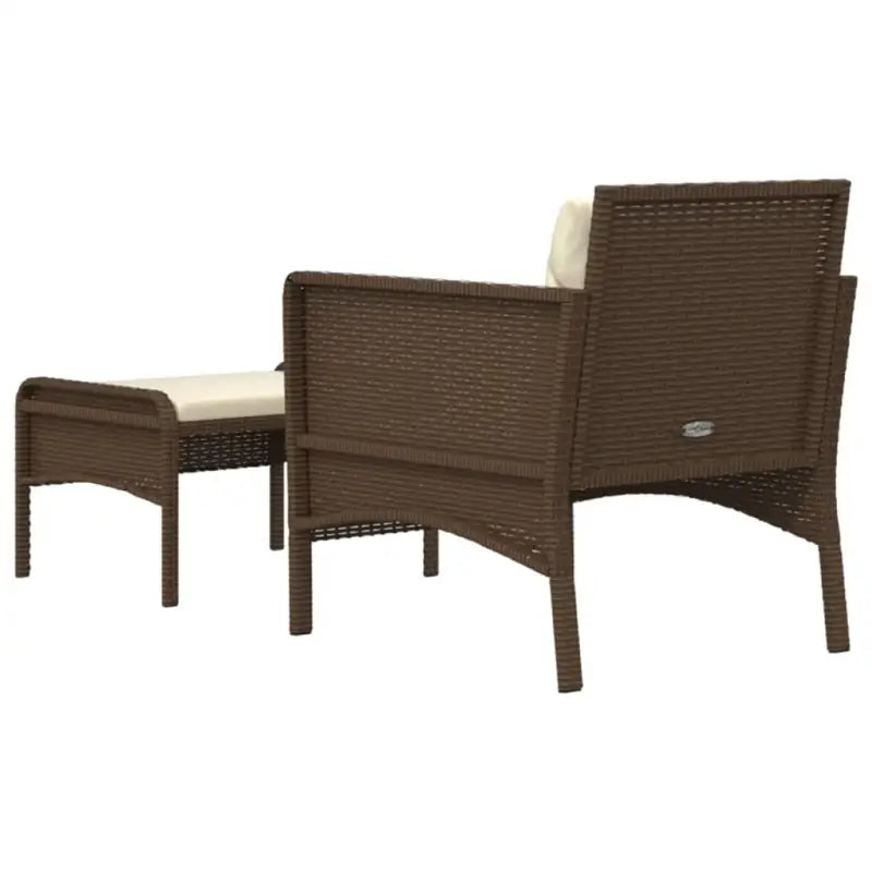 Lounge Tuinset met Poly Rattan en metalen frame voor comfortabele zit - Tuinsets