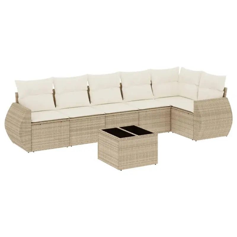 Lounge Tuinset met waterdichte tas en beige materiaal van gepoedercoat staal - Tuinsets