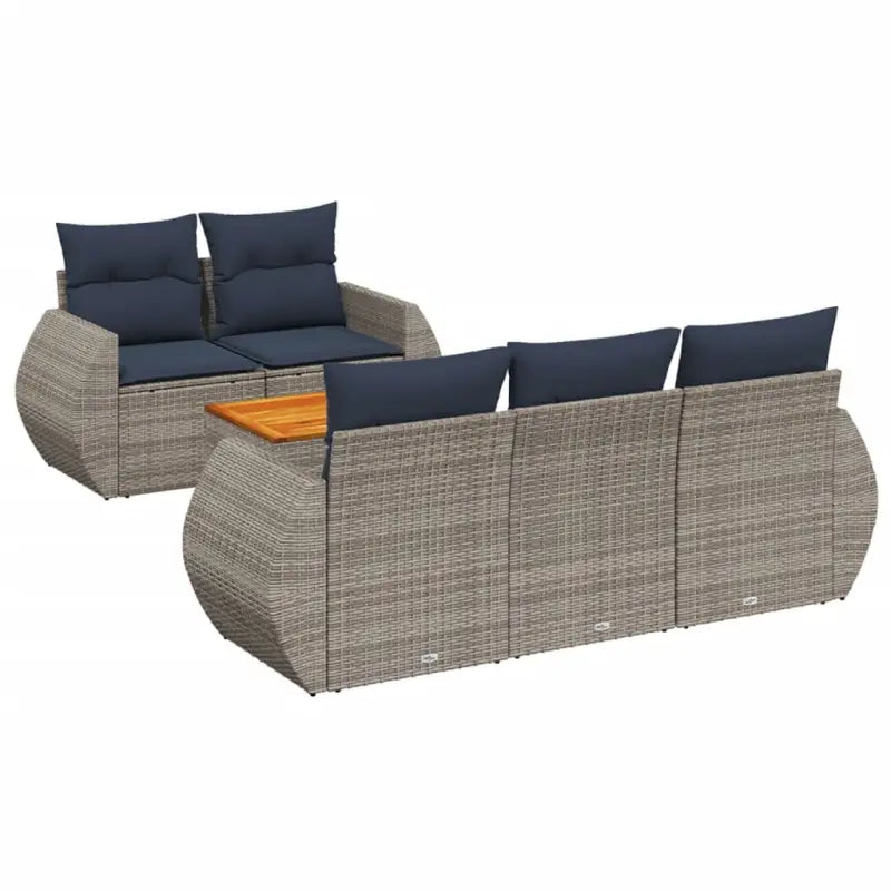 Lounge tuinset met waterdichte tas en grijs materiaal van gepoedercoat staal - Grijs - Tuinsets