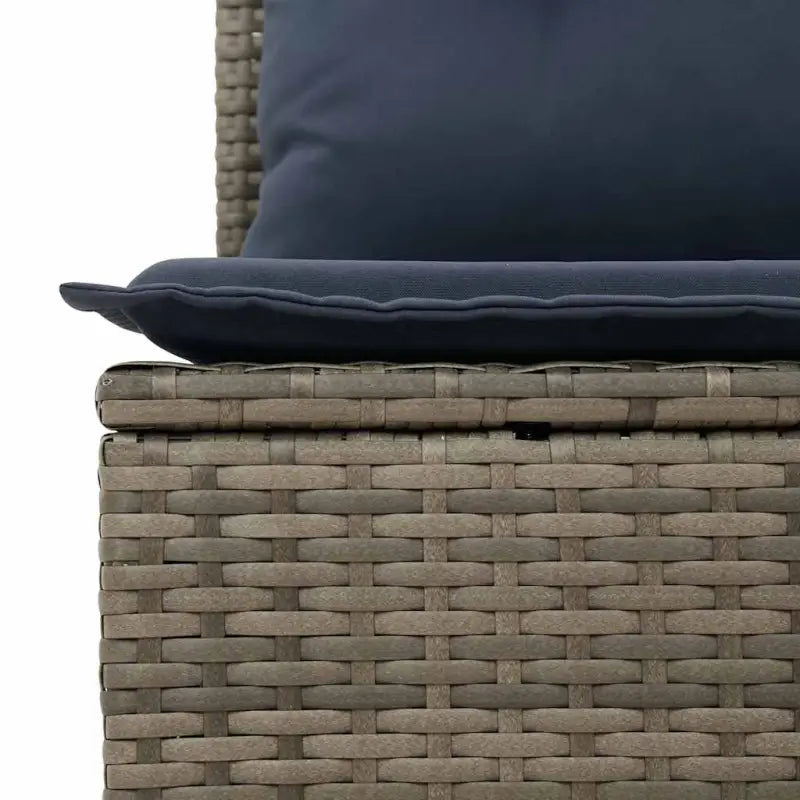 Lounge Tuinset met Waterdichte Tas en Grijs Materiaal in Gepoedercoat Staal - Grijs - Tuinsets