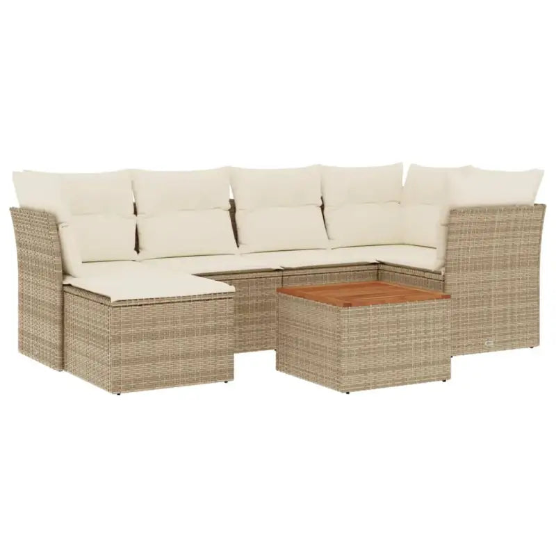 Lounge tuinset met waterdichte tas in beige materiaal en gepoedercoat staal - Tuinsets