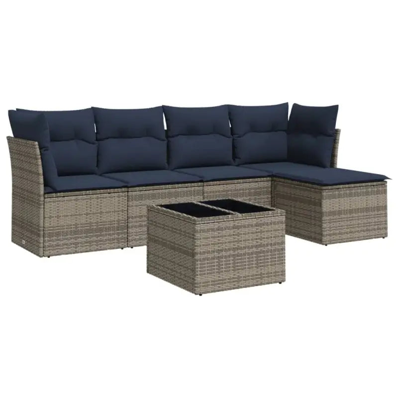 Lounge tuinset met waterdichte tas in grijs materiaal en gepoedercoat staal - Tuinsets