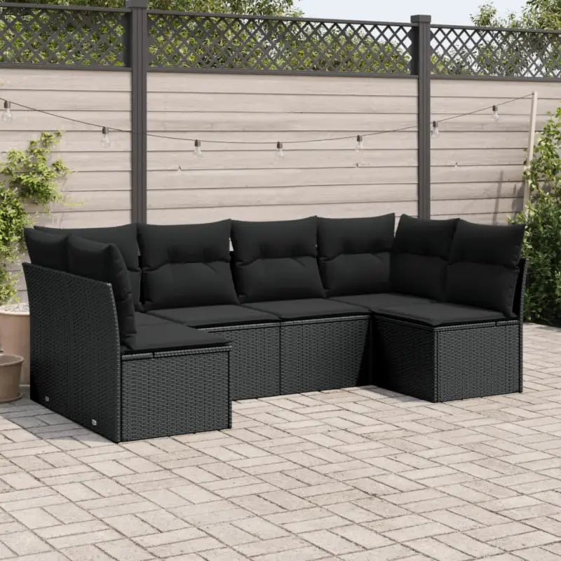 Lounge tuinset met waterdichte tas in zwart gepoedercoat staal - Tuinsets