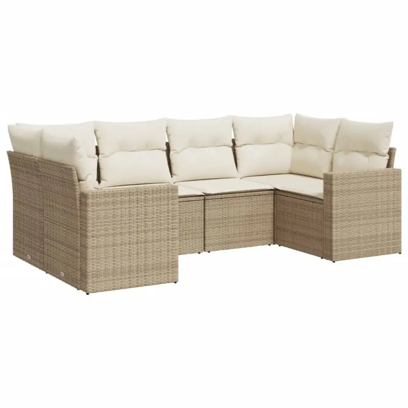 Lounge Tuinset van beige materiaal en gepoedercoat staal afmetingen - Tuinsets