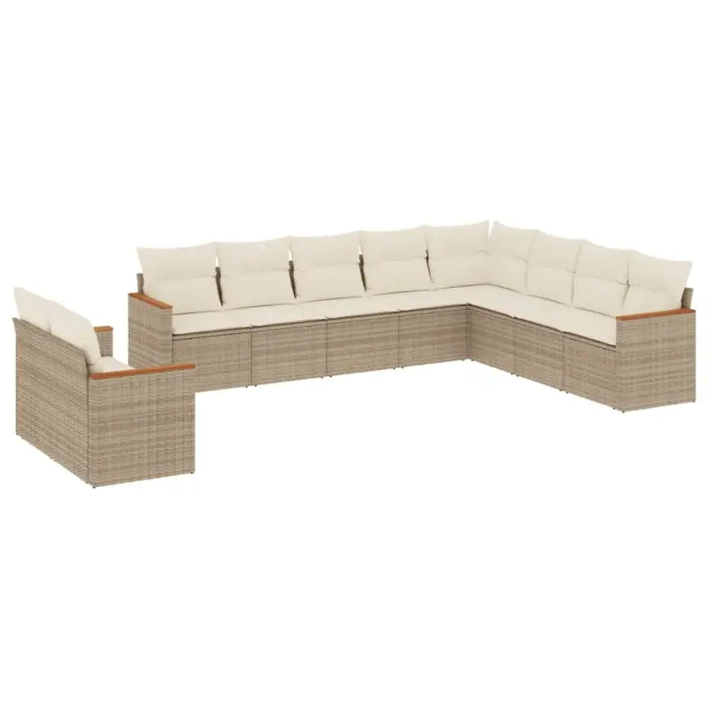 Lounge tuinset van gepoedercoat staal met beige materiaal en optimale afmetingen - Tuinsets