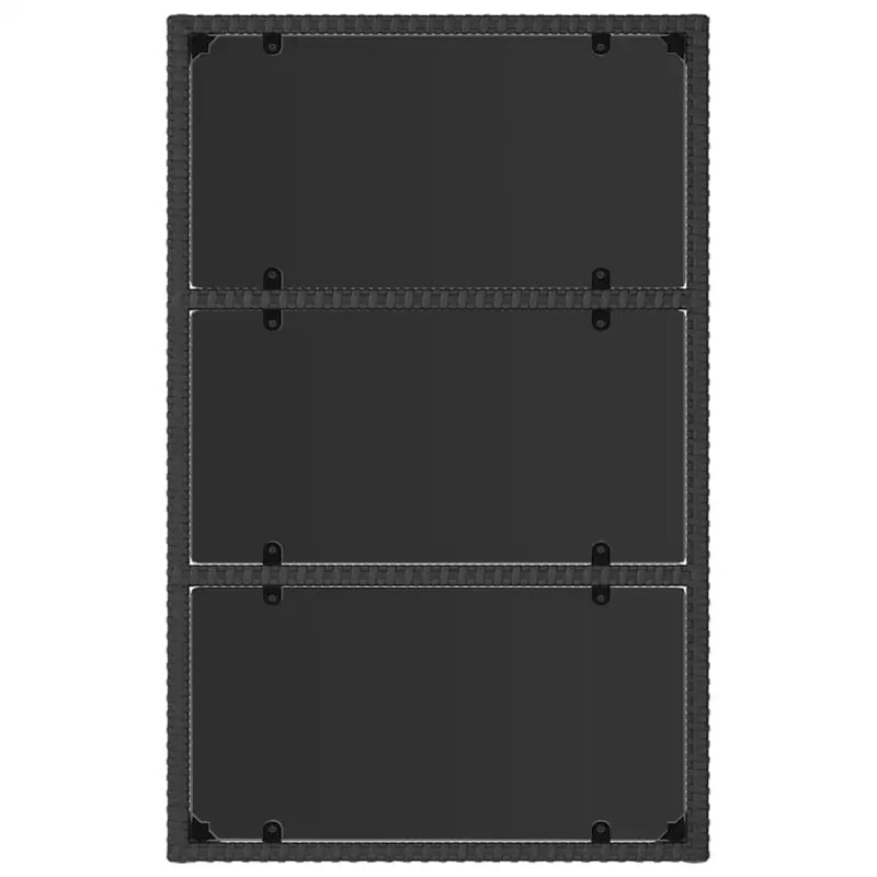 Lounge tuinset van poly rattan en gepoedercoat staal met afmetingen - Tuinsets