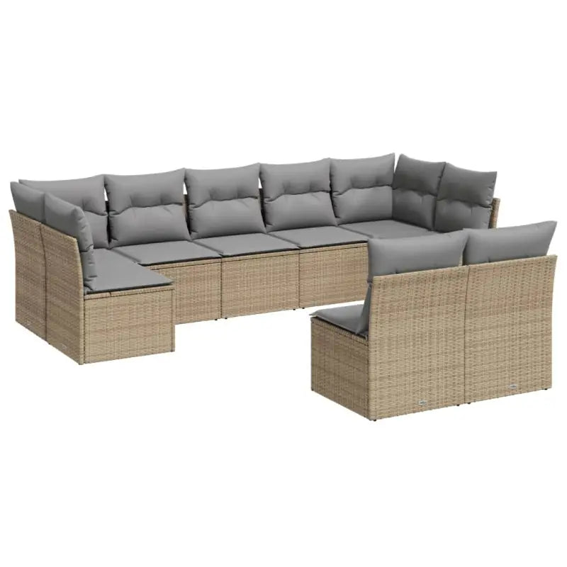 Lounge Tuinset van Poly Rattan Met Waterdichte Tas en Gepoedercoat Staal - Tuinsets