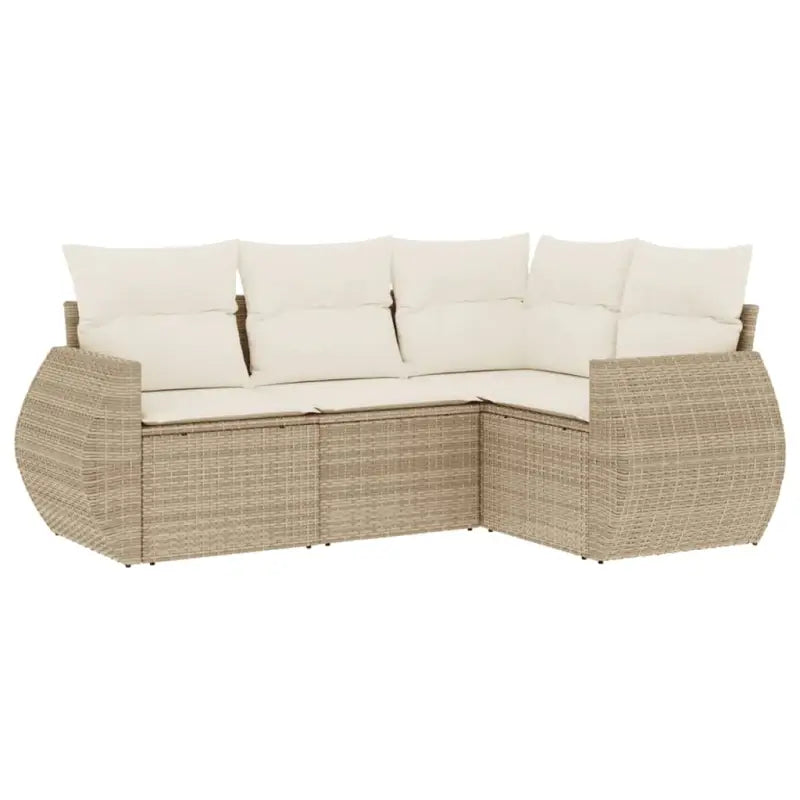 Lounge tuinsets in beige materiaal met waterdichte tas en gepoedercoat staal - Tuinsets