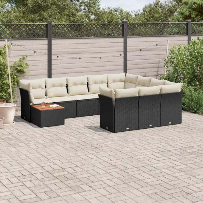 Lounge tuinstoelen van poly rattan en gepoedercoat staal - Tuinsets