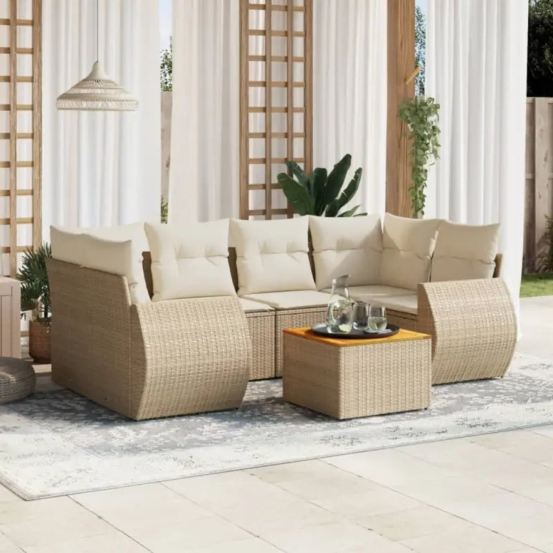 Loungebank tuinset met grijs materiaal en gepoedercoat staal afmetingen - beige en crèmekleurig - Tuinsets