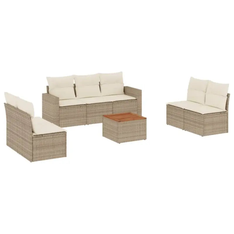 Loungebank van poly rattan met gepoedercoat staal voor tuin en terras - Tuinsets