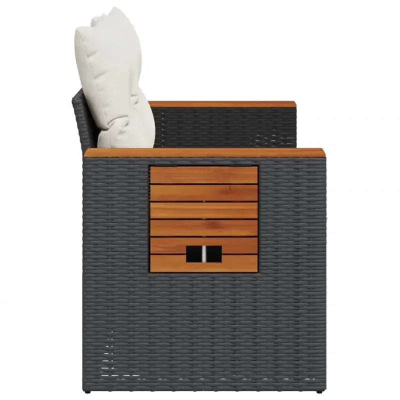 Loungebank van poly rattan met waterdichte zak voor comfortabele zitervaring - Loungebanken