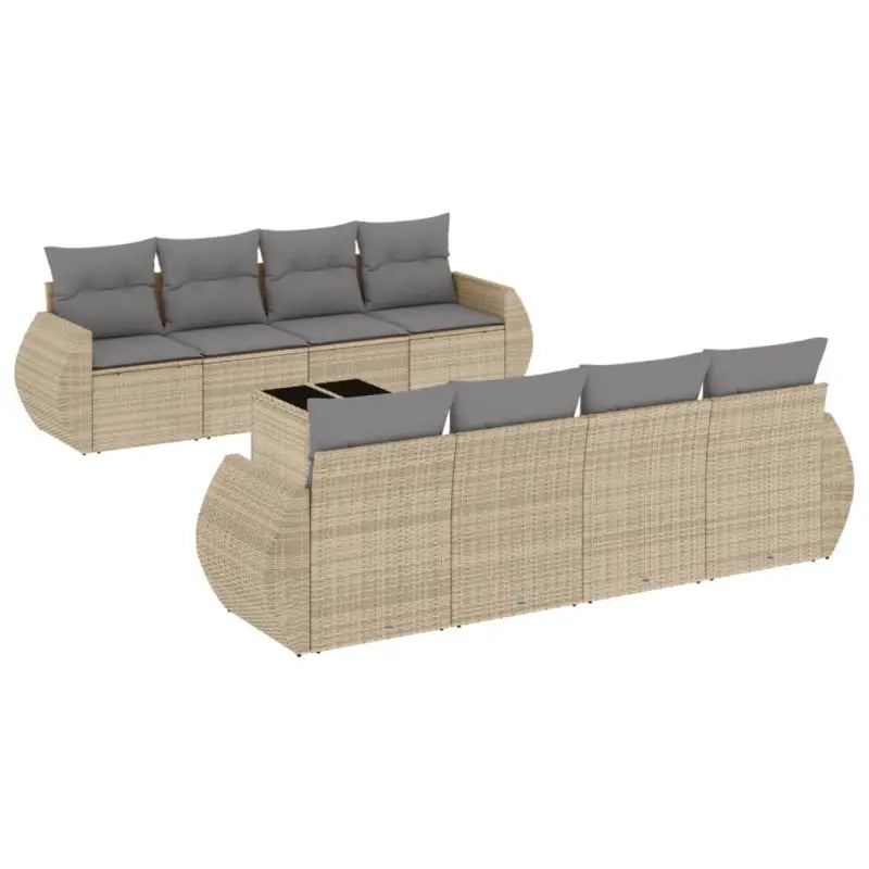 Loungebank voor tuin of terras met waterdichte tas en beige materiaal - Tuinsets