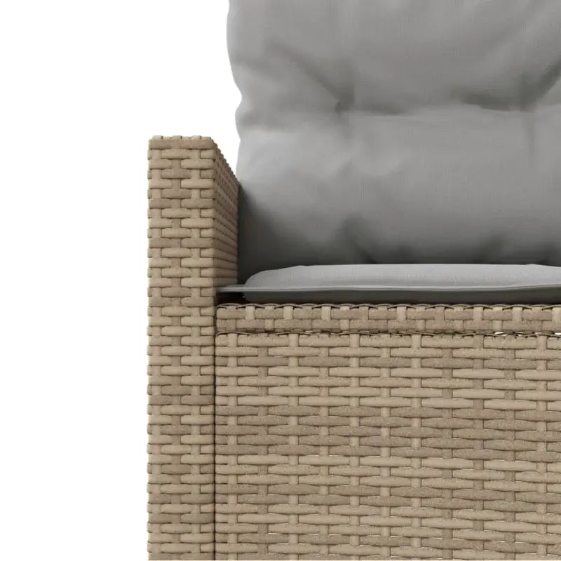 Loungebanken met poly rattan en gepoedercoat staal totale afmetingen - Loungebanken