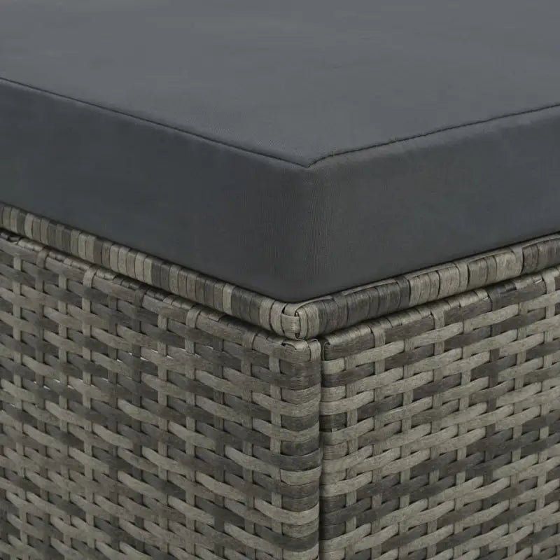 Loungebanken met poly rattan en gepoedercoat stalen frame voor buiten - Loungebanken