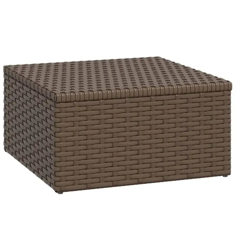 Loungeset van poly rattan en gepoedercoat staal in bruin materiaal - Tuinsets