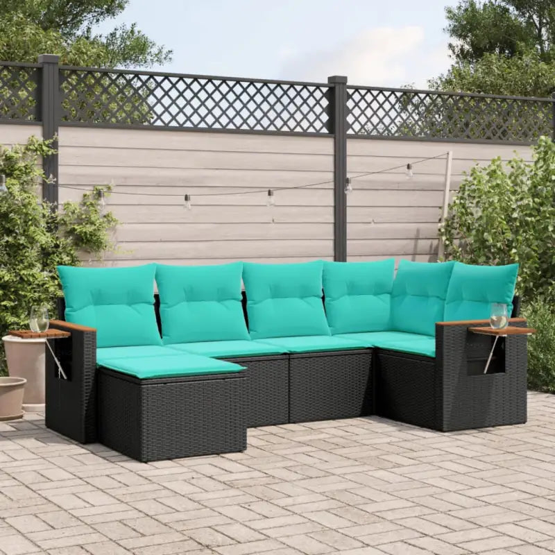 Loungeset voor tuin of terras in grijs materiaal met gepoedercoat staal - Zwart / Zonder tafel - Tuinsets