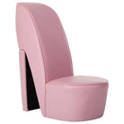 Loungestoel met pump ontwerp in kunstleer voor een moderne uitstraling - Roze / 1 - Fauteuils & Relaxfauteuils