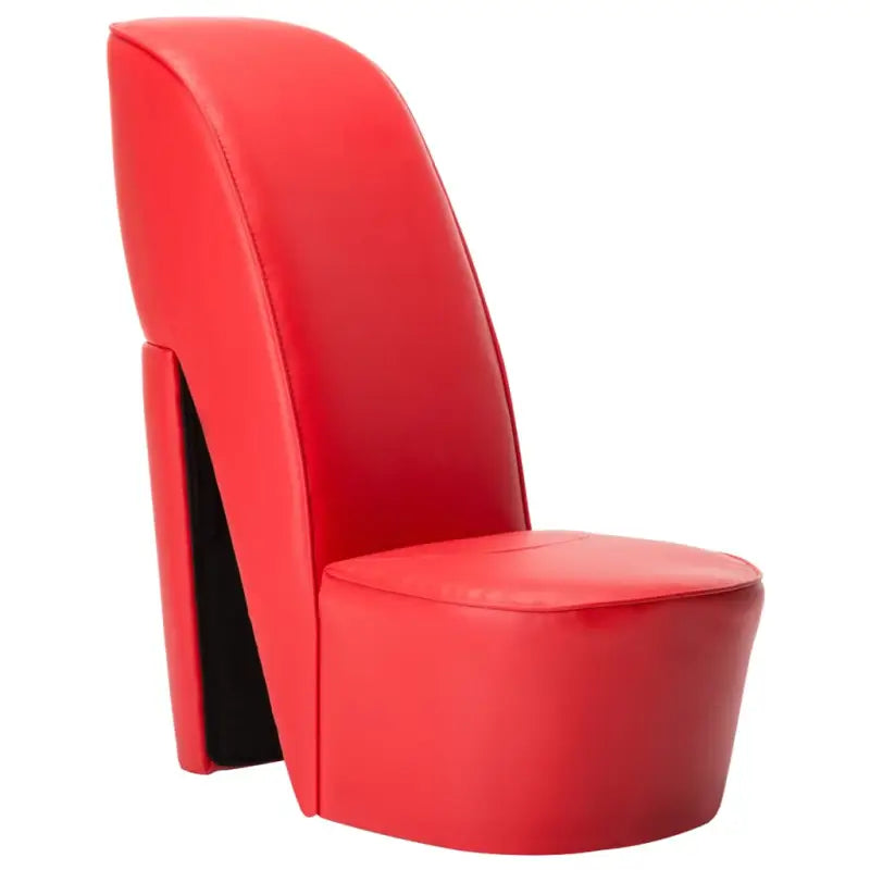 Loungestoel met pump ontwerp in kunstleer voor een moderne uitstraling - Rood / 1 - Fauteuils & Relaxfauteuils