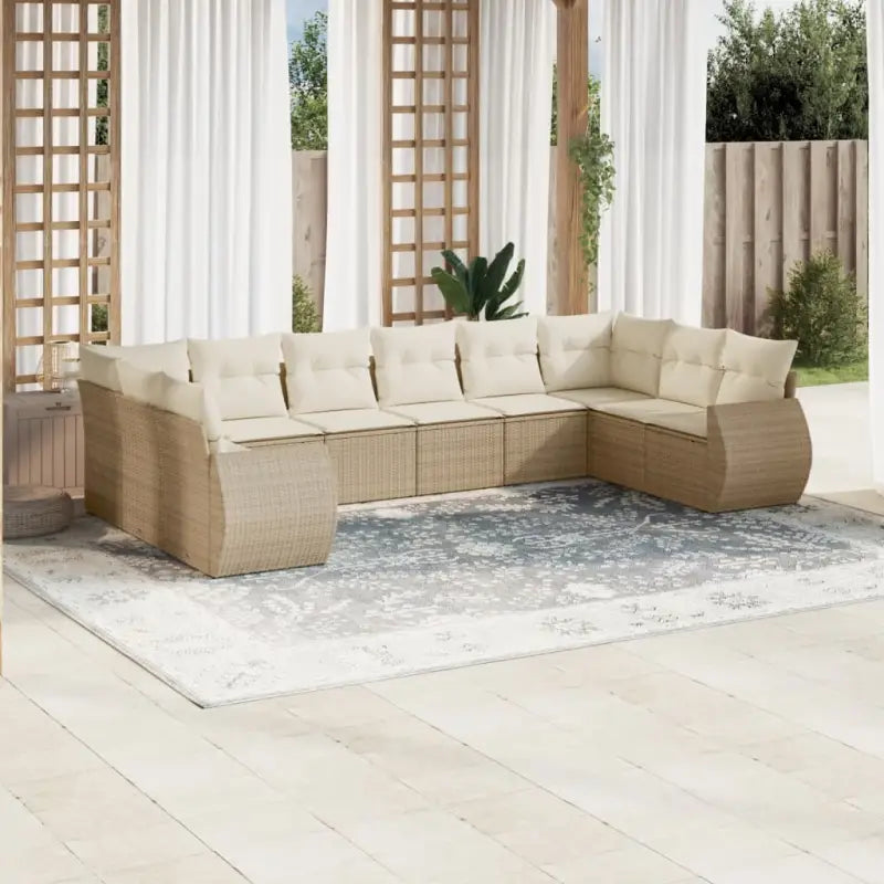 Loungetuinset in zwart materiaal met waterdichte tas en gepoedercoat staal - beige en crèmekleurig / Zonder tafel