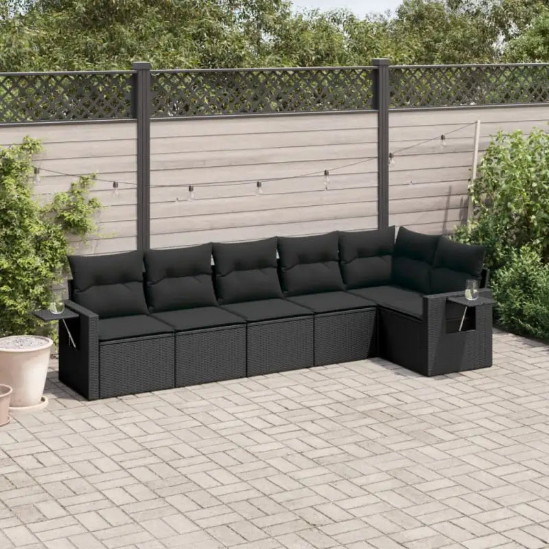 Loungetuinset met waterdichte tas en beige materiaal op gepoedercoat staal - Zwart / Zonder tafel - Tuinsets