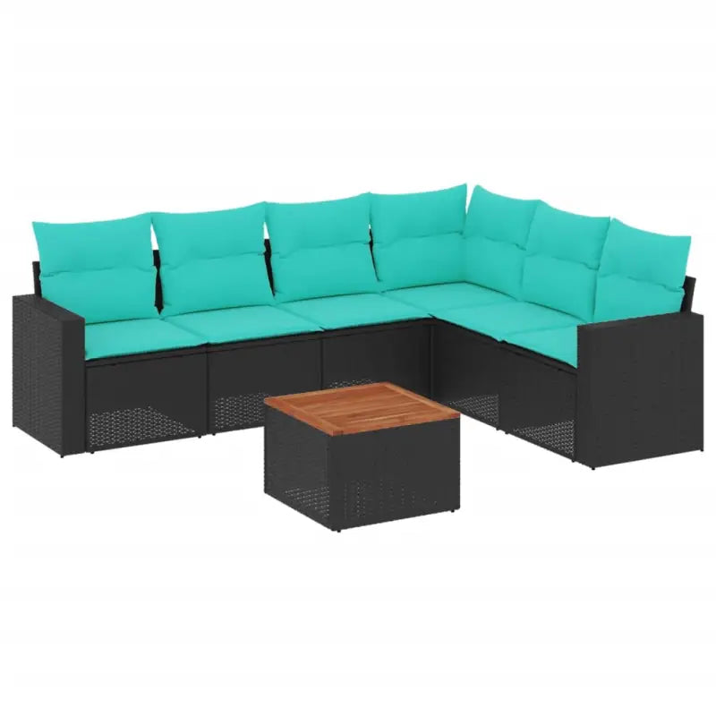 Loungetuinset van gepoedercoat staal in zwart materiaal voor buiten genieten - Tuinsets