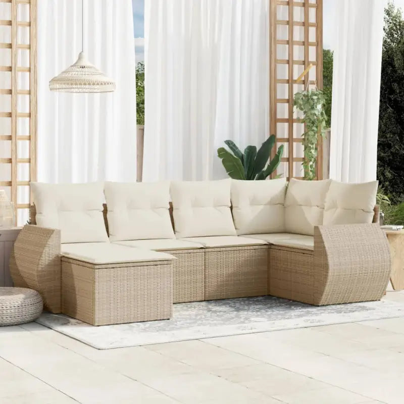 Loungetuinset van waterdichte tas en beige materiaal met gepoedercoat staal - beige en crèmekleurig / Zonder tafel