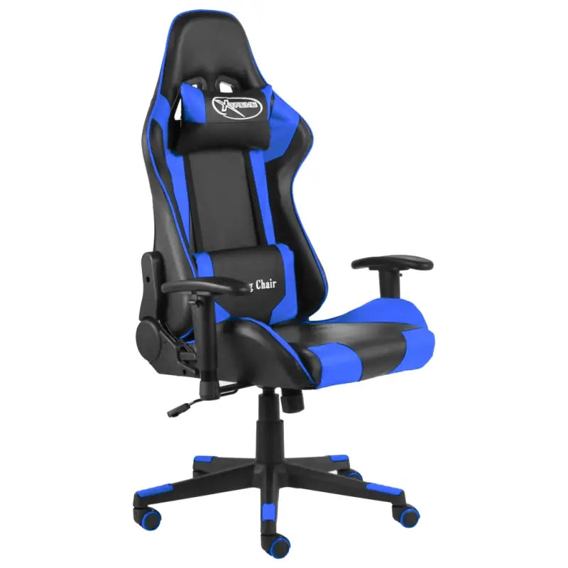Luxe Gamingstoel met hoge rug voor comfortabel gamen en werken - Blauw / 1 / Zonder voetensteun - Gamingstoelen