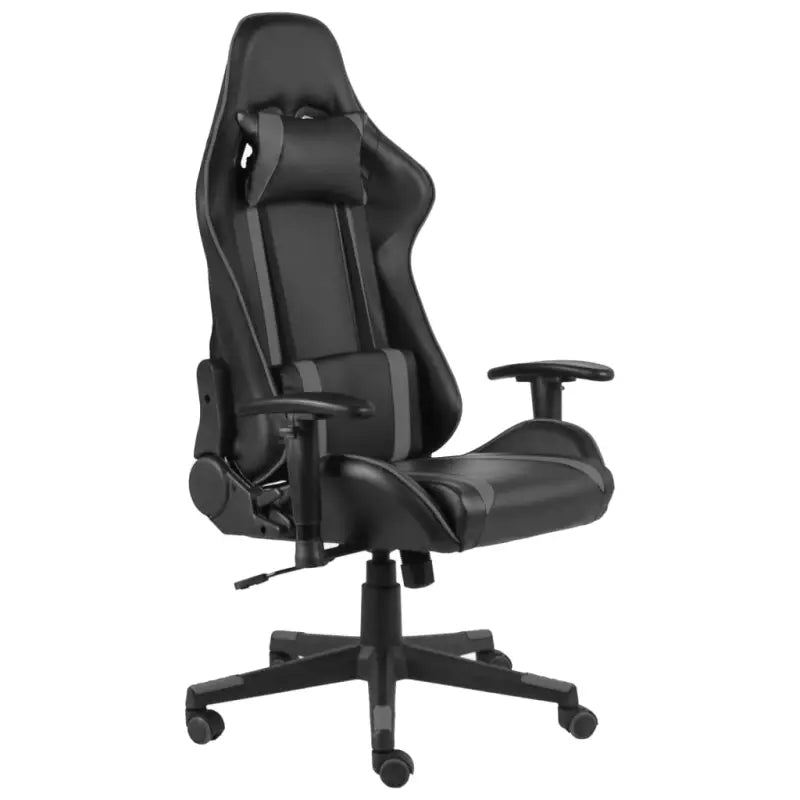 Luxe gamingstoel met uittrekbare voetensteun voor optimaal comfort - Grijs / 1 / Zonder voetensteun - Gamingstoelen