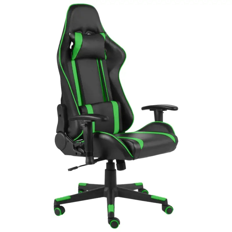 Luxe gamingstoel met uittrekbare voetensteun voor optimaal comfort - Groen / 1 / Zonder voetensteun - Gamingstoelen
