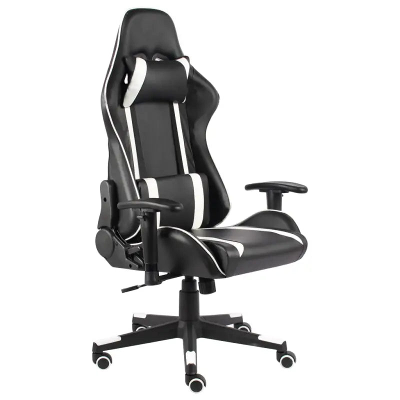 Luxe gamingstoel met uittrekbare voetensteun voor optimaal comfort - Wit / 1 / Zonder voetensteun - Gamingstoelen
