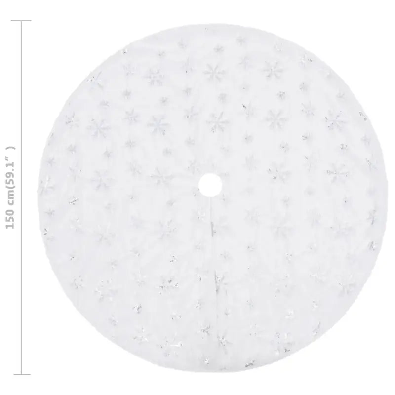 Luxe kerstboomrok met bont voor een warme kerstversiering - Kerstboomrokken