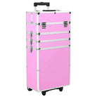 Make-up trolley met afneembare zwenkwielen voor georganiseerde schoonheid - Roze / 1 - Toilettassen