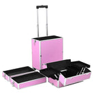 Make-up trolley met afneembare zwenkwielen voor georganiseerde schoonheid - Roze / 1 - Toilettassen