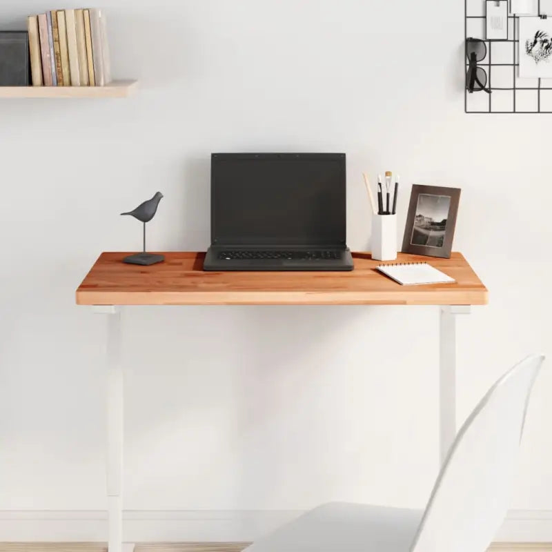 Massief beukenhout houten tafelblad voor eenvoudig schoon en nieuw leven - Bruin / 80 x 40 x 2.5 cm / 1 - Tafelbladen