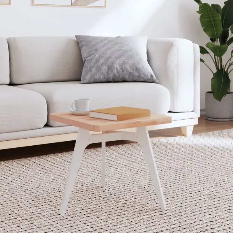 Massief Beukenhout Vierkante Tafelblad met Afgeronde Hoeken - Lichtbruin / 40 x 40 x 2.5 cm / 1 - Tafelbladen